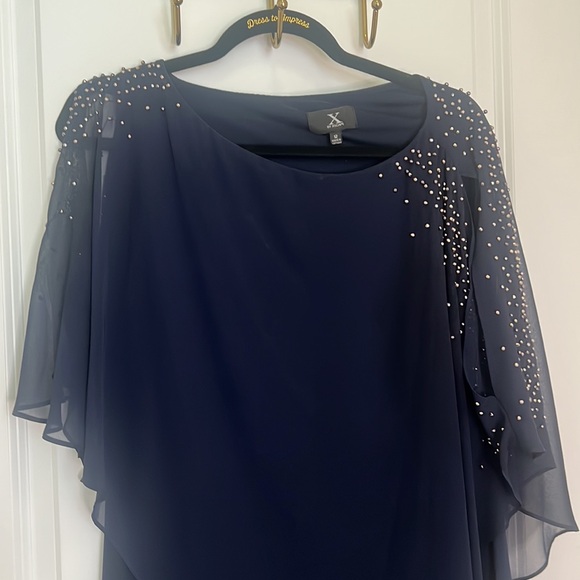 Navy Blue float size 12 dress. Super stretchy and flowy - Picture 4 of 4